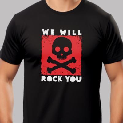 Man's T-shirt - We will rock 