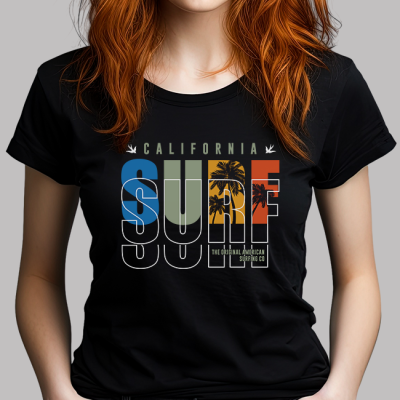 Woman's T-Shirt -  California Surf